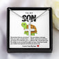 Son Turtle Stainless Steel Cross Necklace