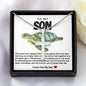 Son Sea Turtle Stainless Steel Necklace
