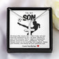 Son Soccer Stainless Steel Cross Necklace