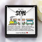 Son Train Stainless Steel Cross Necklace