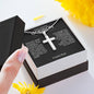 To Godson from God Parent Cross Necklace