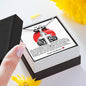 Son Dirt Bike Stainless Steel Cross Necklace