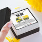 Son Yellow Dump Truck Stainless Steel Cross Necklace