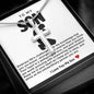 Son Kneeled Prayer Stainless Steel Cross Necklace