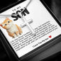 Son Cat Stainless Steel Cross Necklace