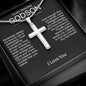 To Godson from God Parent Cross Necklace