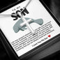 Son Manatee Stainless Steel Cross Necklace