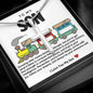 Son Train Stainless Steel Cross Necklace