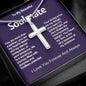 My Beautiful Soulmate Artisan Crafted Cross Necklace