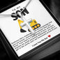 Son Excavator Stainless Steel Cross Necklace