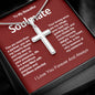 My Beautiful Soulmate Artisan Crafted Cross Necklace