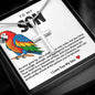 Son Parrot Stainless Steel Cross Necklace