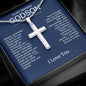 To Godson from God Parent Cross Necklace