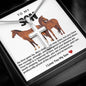 Son Horses Stainless Steel Cross Necklace