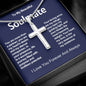 My Beautiful Soulmate Artisan Crafted Cross Necklace