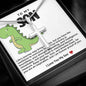 Son Dinosaur Stainless Cross Necklace