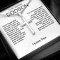 To Godson from God Parent Cross Necklace
