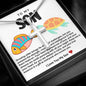 Son Turtle Stainless Steel Cross Necklace