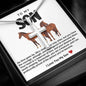 Son Horse Stainless Steel Cross Necklace