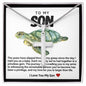Son Sea Turtle Stainless Steel Necklace