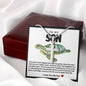Son Sea Turtle Stainless Steel Necklace