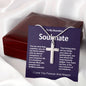 My Beautiful Soulmate Artisan Crafted Cross Necklace