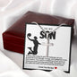 Son Basketball Stainless Steel Cross Necklace