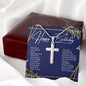 Happy Birthday Cross Necklace