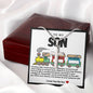 Son Train Stainless Steel Cross Necklace