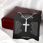 To Godson from God Parent Cross Necklace