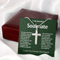 My Beautiful Soulmate Artisan Crafted Cross Necklace