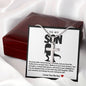 Son T Rex Stainless Steel Cross Necklace