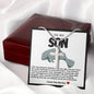 Son Manatee Stainless Steel Cross Necklace