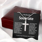 My Beautiful Soulmate Artisan Crafted Cross Necklace
