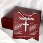My Beautiful Soulmate Artisan Crafted Cross Necklace