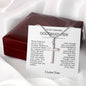 Beautiful Gift To Goddaughter from God Parent Cross Necklace