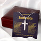 My Beautiful Soulmate Artisan Crafted Cross Necklace