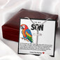 Son Parrot Stainless Steel Cross Necklace
