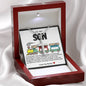 Son Train Stainless Steel Cross Necklace