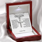 To Godson from God Parent Cross Necklace