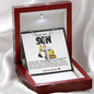 Son Excavator Stainless Steel Cross Necklace