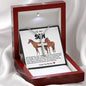 Son Horses Stainless Steel Cross Necklace