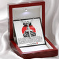 Son Dirt Bike Stainless Steel Cross Necklace
