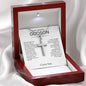 To Godson from God Parent Cross Necklace