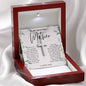 Mother Cross Birthday Necklace