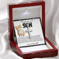 Son Cat Stainless Steel Cross Necklace