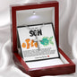 Son Fish Stainless Steel Cross Necklace