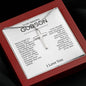 To Godson from God Parent Cross Necklace
