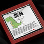 Son Dinosaur Stainless Cross Necklace