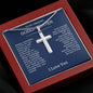 Beautiful Gift To Goddaughter from God Parent Cross Necklace